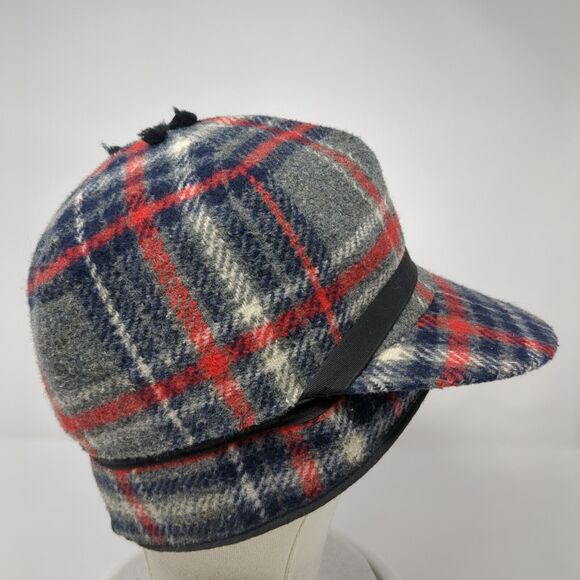 Unbranded Fitted Hat Multicolor One Size Plaid Ear Flap Quilted Blank - Picture 3 of 8